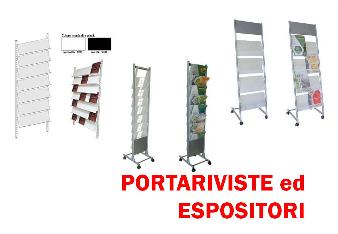 PORTARIVISTE ED ESPOSITORI FLYERS